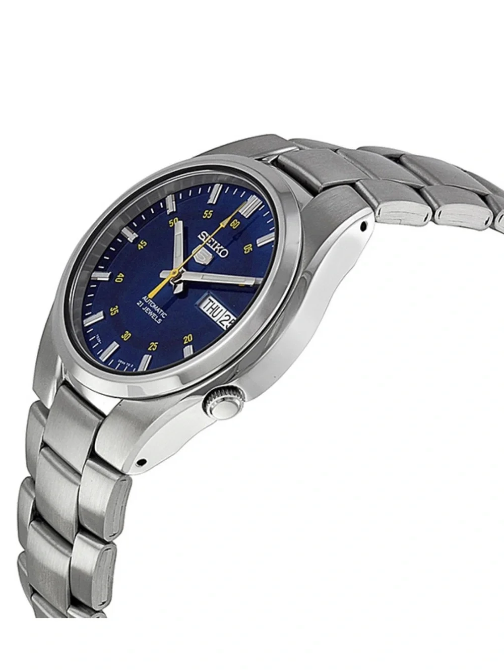 Seiko Automatic Blue Dial Stainless Steel Men's Watch